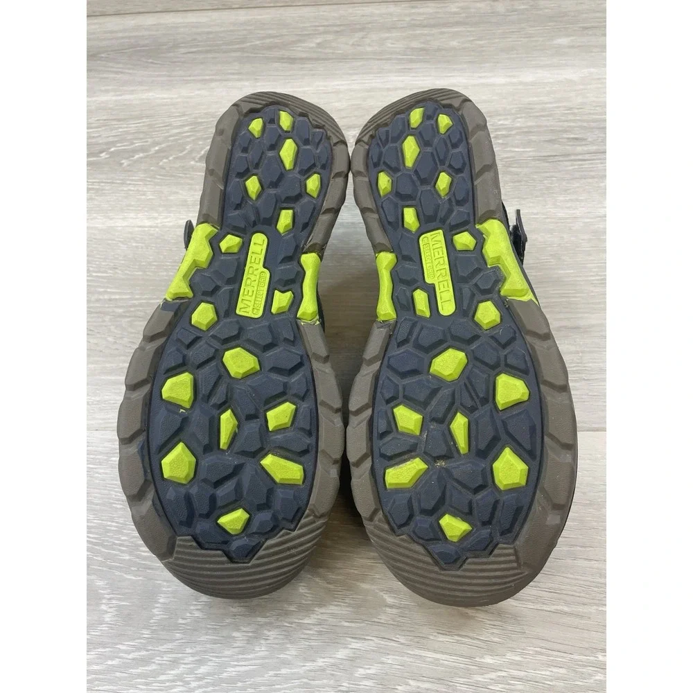 Merrell Boys Sandal Blue‎ 6 Outdoor Hiking Trail Adjustable Strap Waterproof
